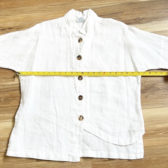 Click By Color Me Cotton Linen Button down Shirt - Picture 12 of 15